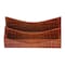 Dacasso Protacini Cognac Brown Italian Patent Leather Letter Holder A6108 - alternate 1
